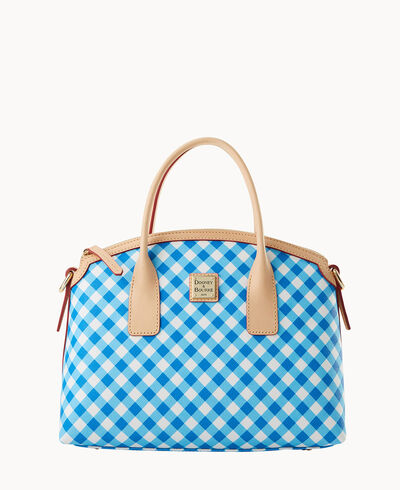 Gingham II Domed Satchel