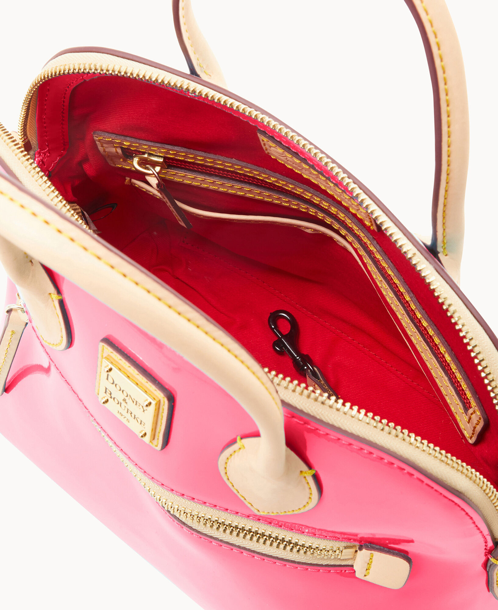 Dooney and bourke deals red patent leather bag