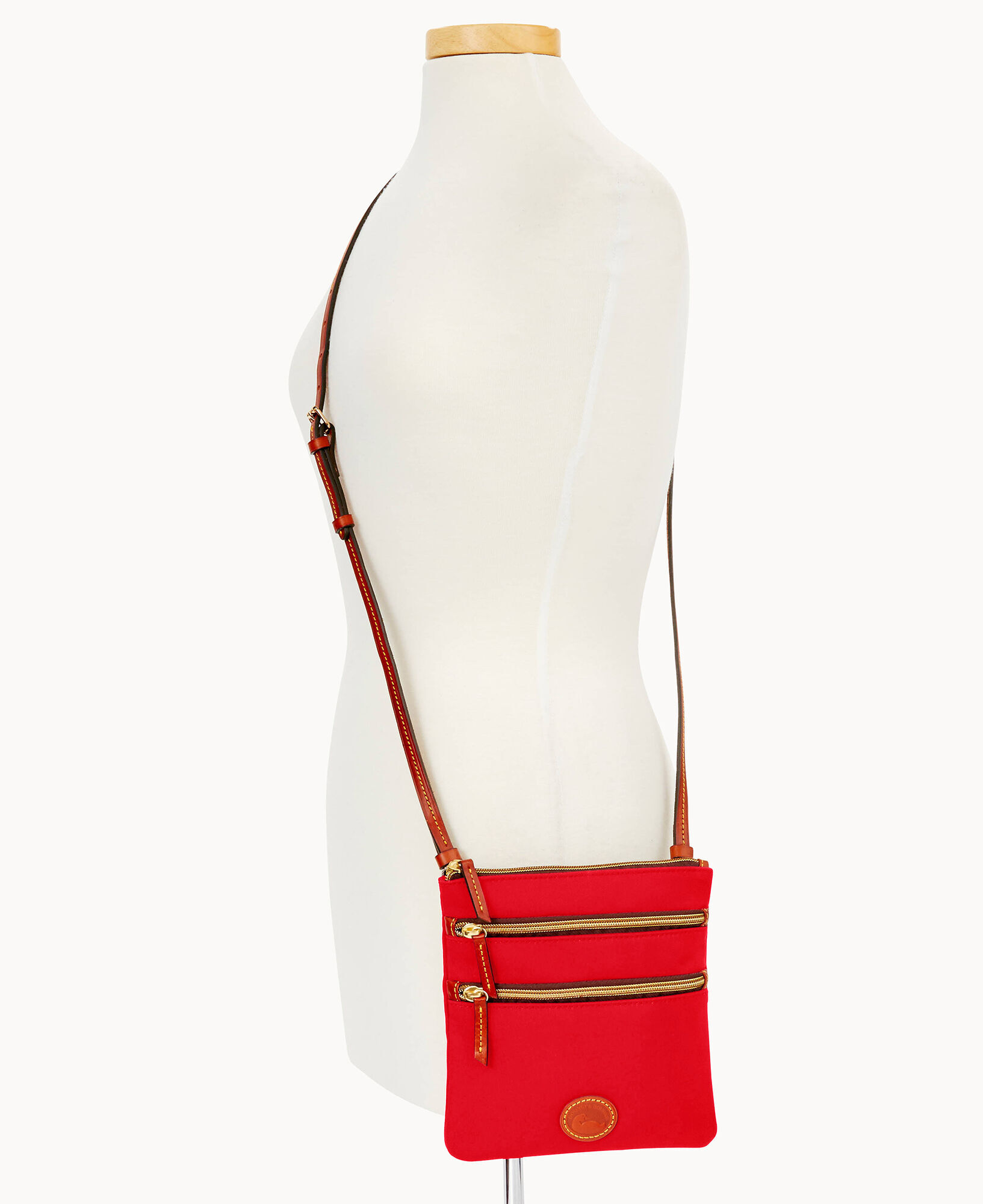Dooney Bourke Nylon North South Triple Zip