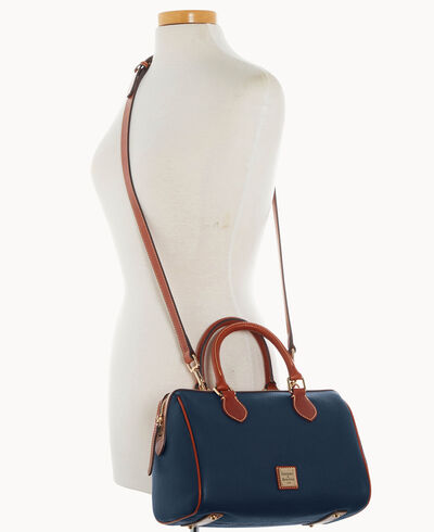 Pebble Grain Barrel Satchel
