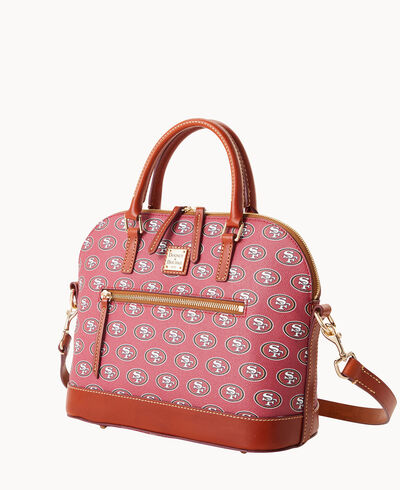 NFL 49Ers Domed Zip Satchel