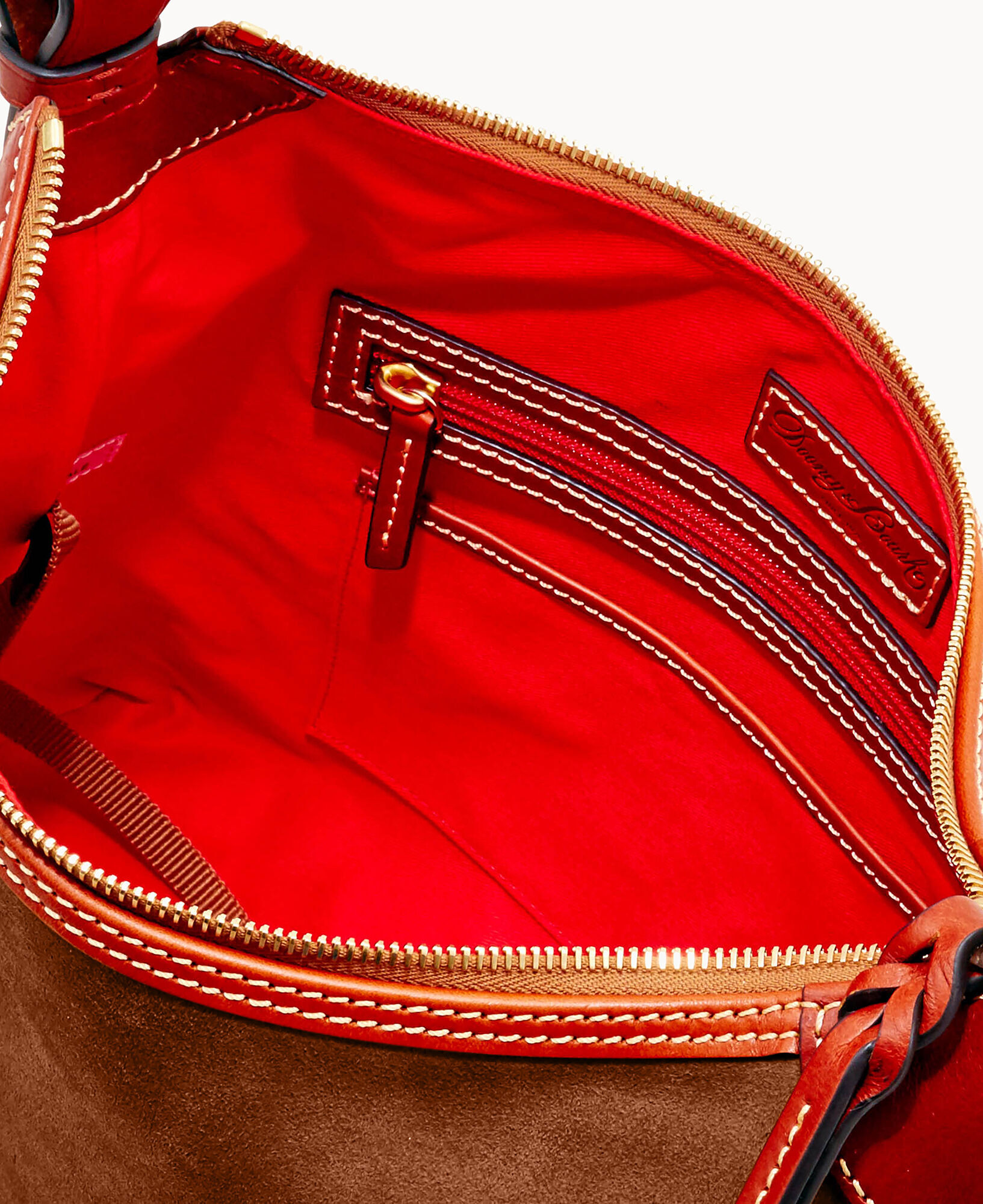 Dooney suede hobo top