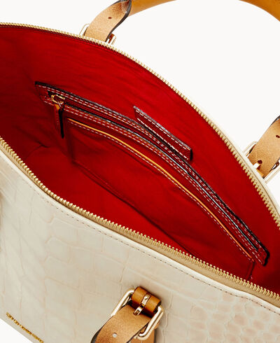 Croco Domed Satchel