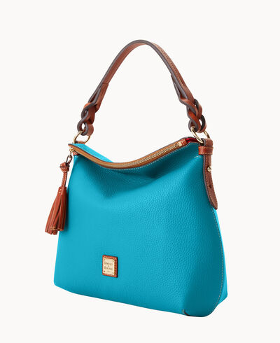 Pebble Grain Twist Strap Hobo