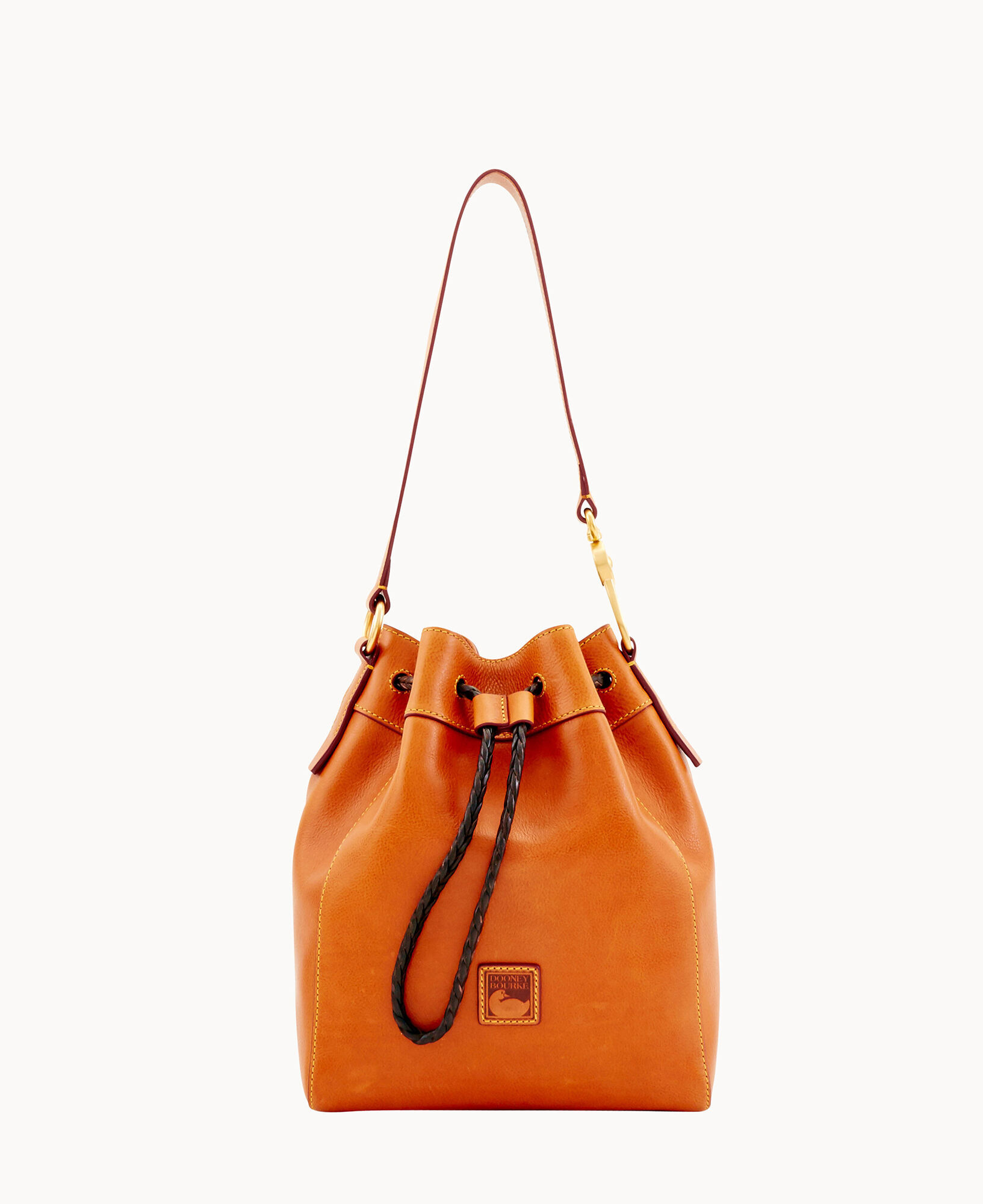 Dooney & Bourke Florentine Hattie Leather Drawstring Bag - Natural