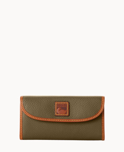 Pebble Grain Continental Clutch