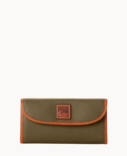 Pebble Grain Continental Clutch