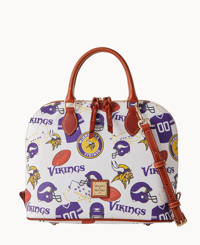 NFL Vikings Zip Zip Satchel