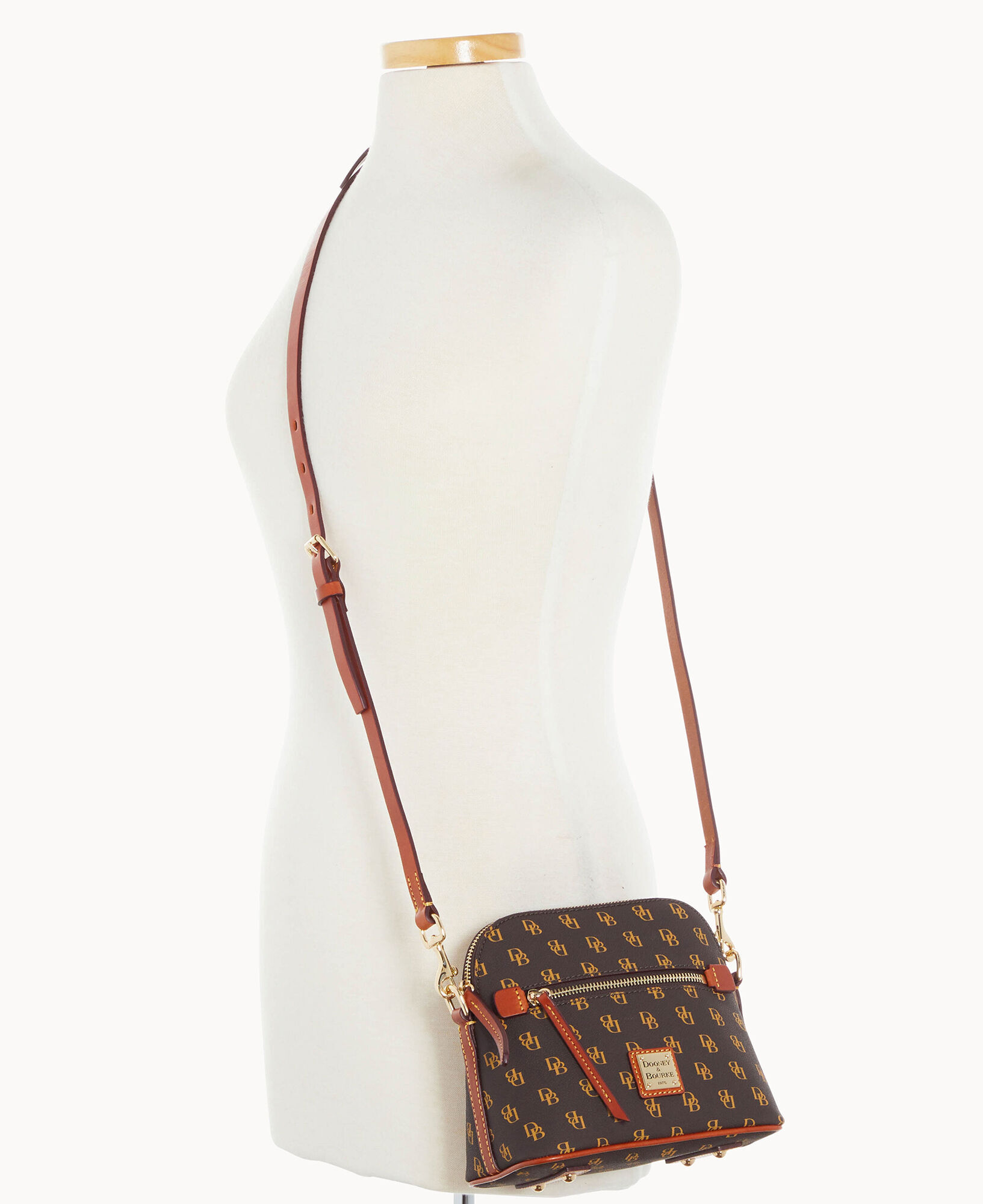 Dooney & bourke signature domed crossbody new arrivals
