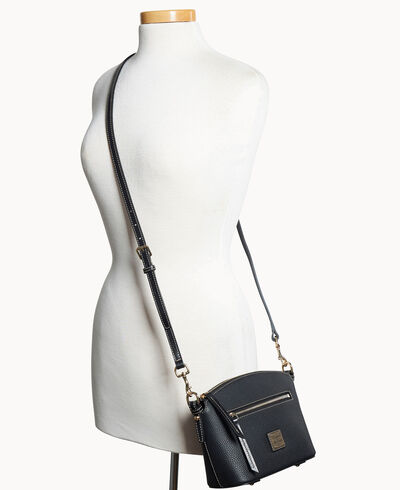 Pebble Grain Domed Crossbody