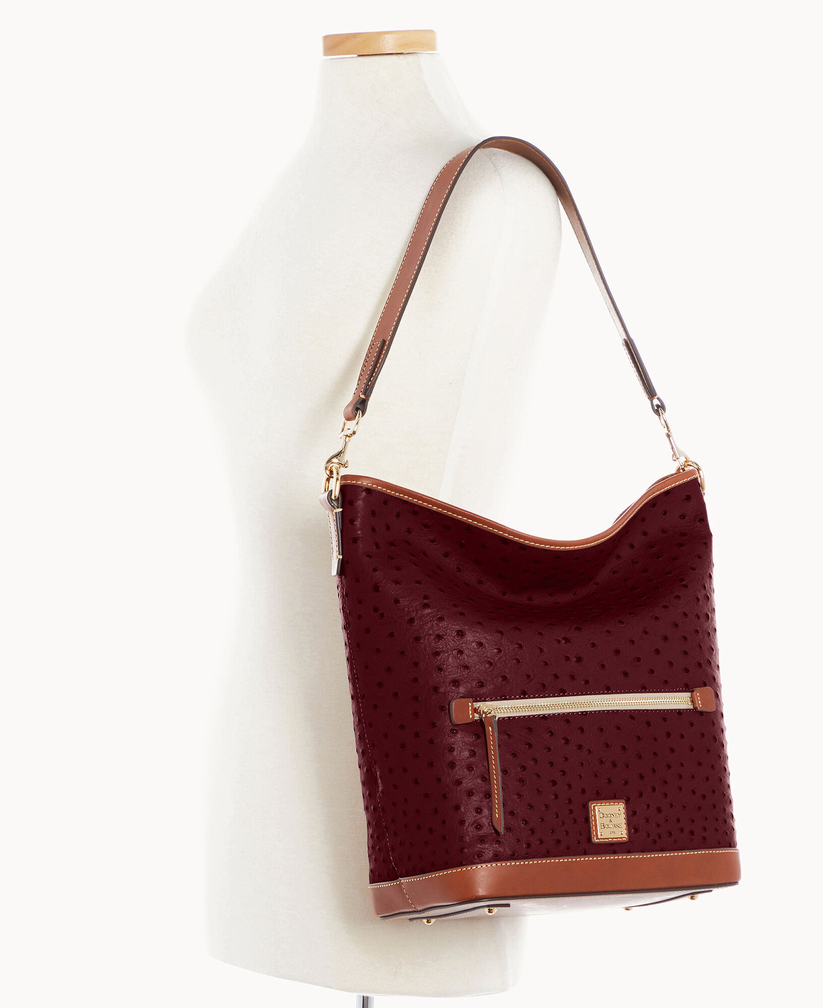 Dooney and bourke ostrich hobo hot sale