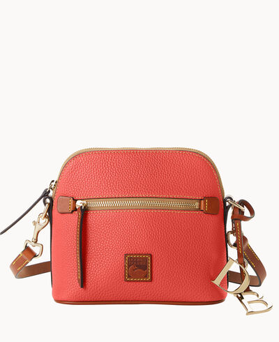 Pebble Grain Domed Crossbody