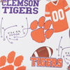 Collegiate Clemson University Double Zip Wristlet