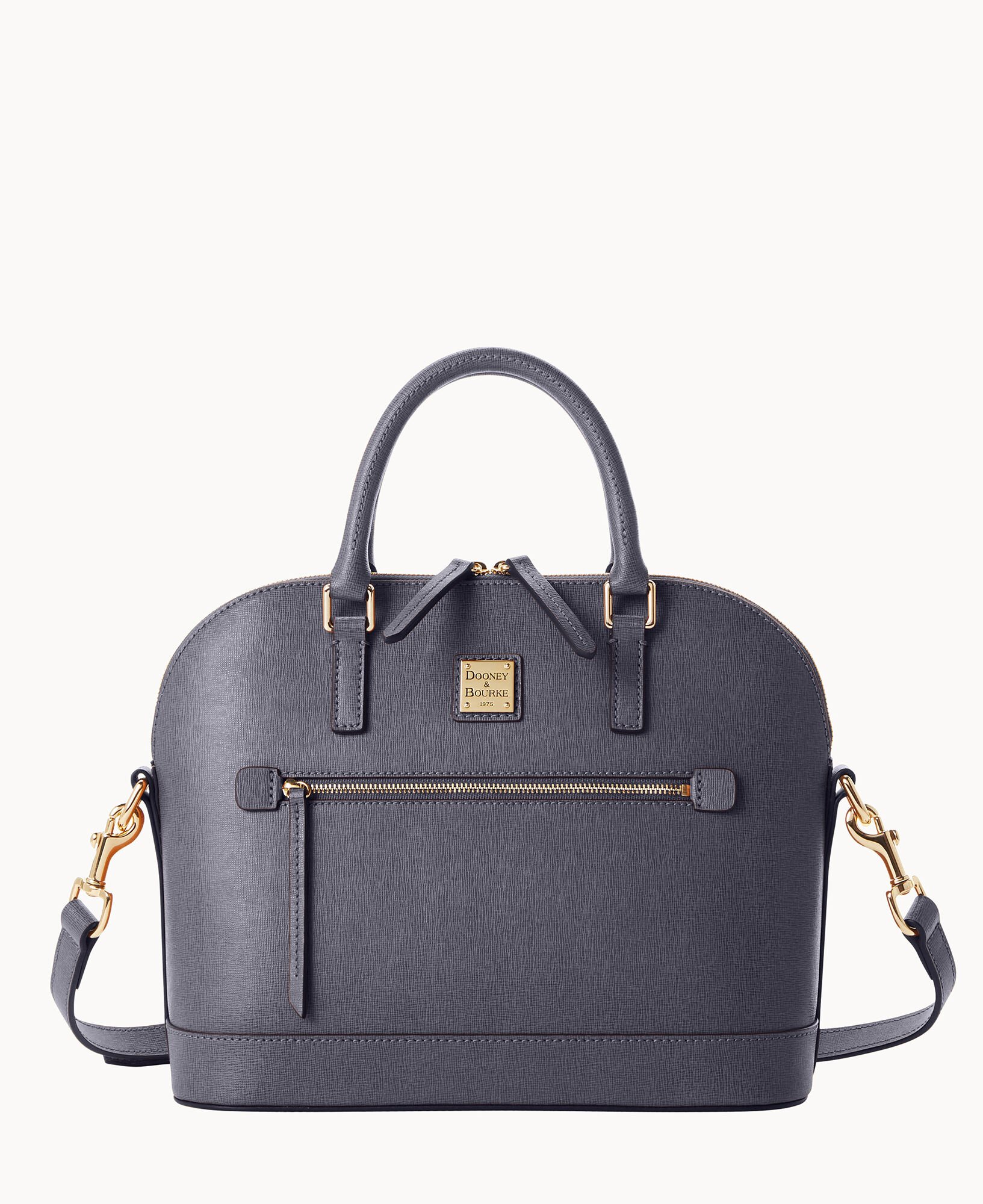 Dooney & Bourke Saffiano Mini Domed Zip Satchel in Black