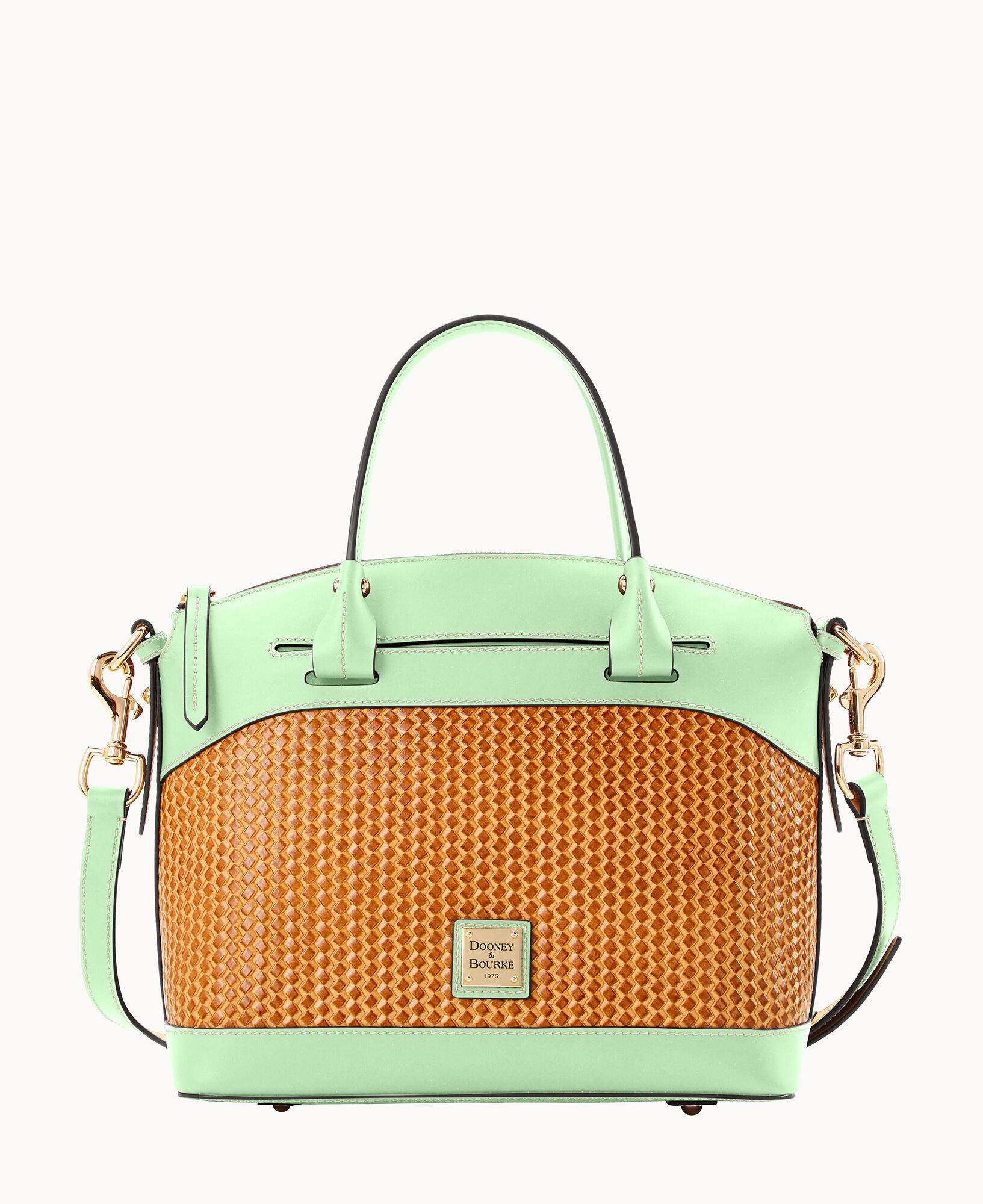Dooney Bourke Beacon Woven Domed Satchel
