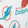 NFL Dolphins Large Zip Around Wristlet