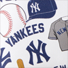 MLB Yankees Large Zip Around Wristlet