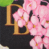 Hydrangea Monogram Continental Clutch