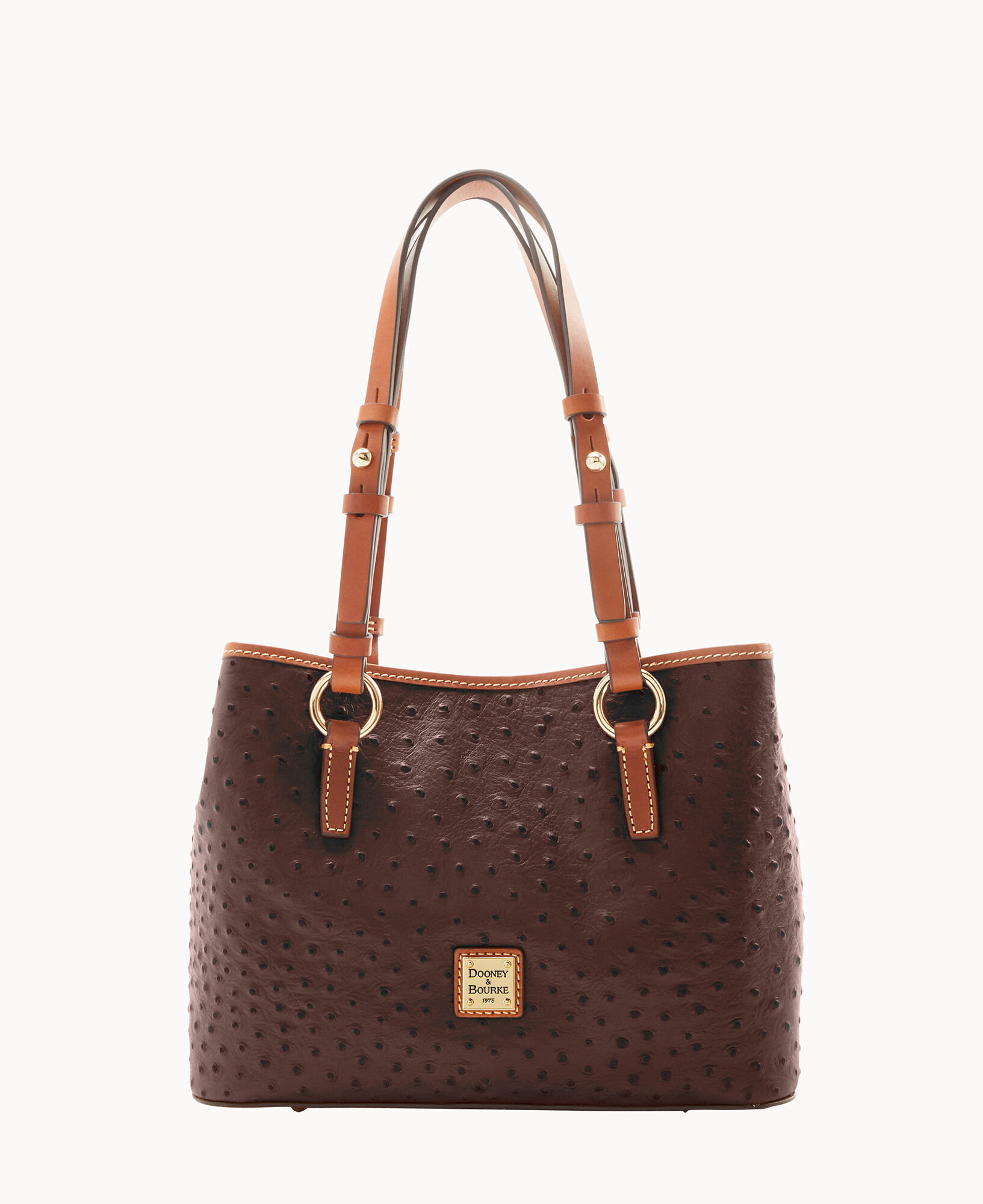 Ostrich handbag Dooney and Bourke Brown in Ostrich - 23858790