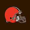 NFL Browns Small North South Top Zip Crossbody