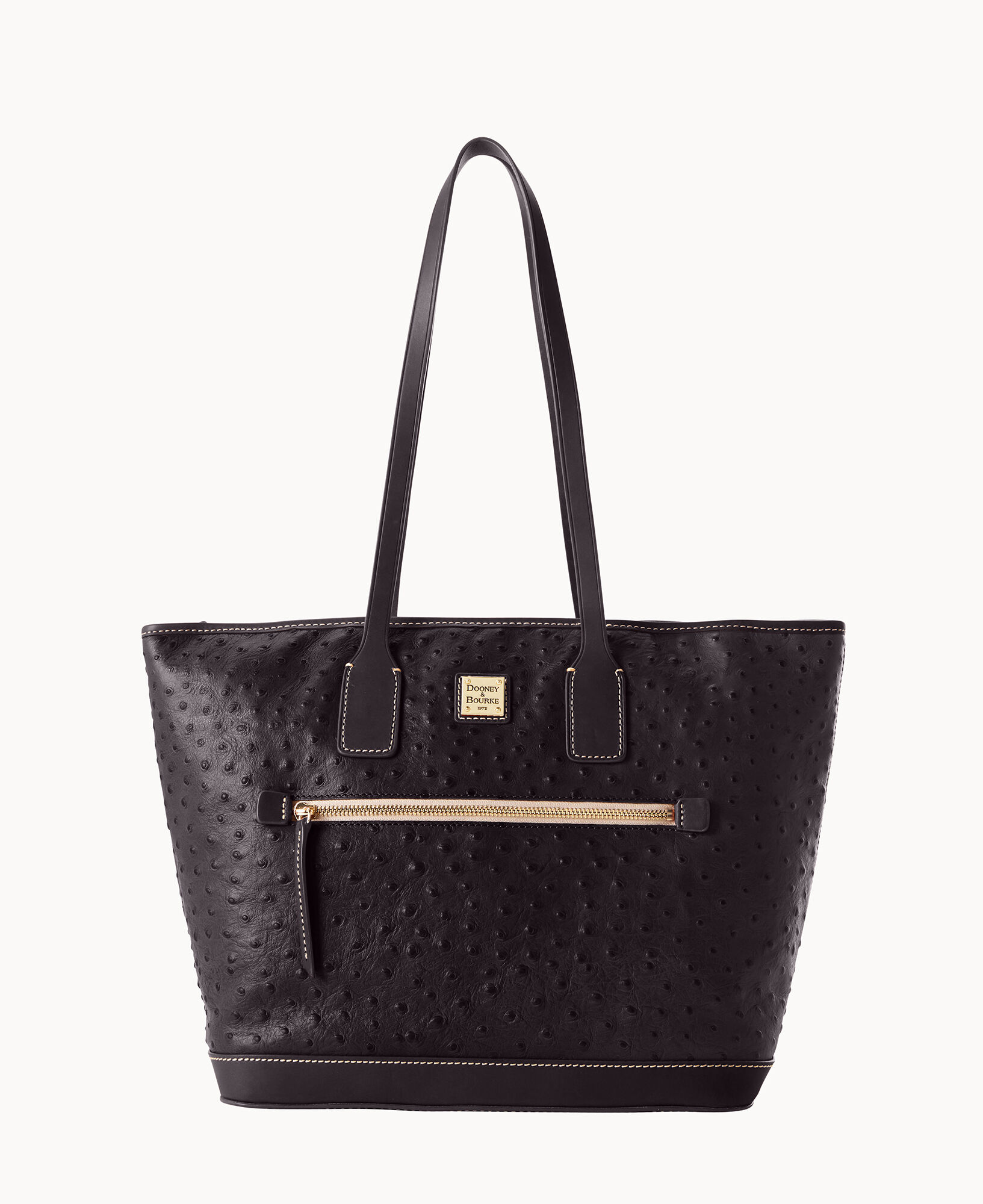Dooney and bourke black ostrich purse outlet