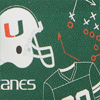 Collegiate University of Miami Top Zip Crossbody