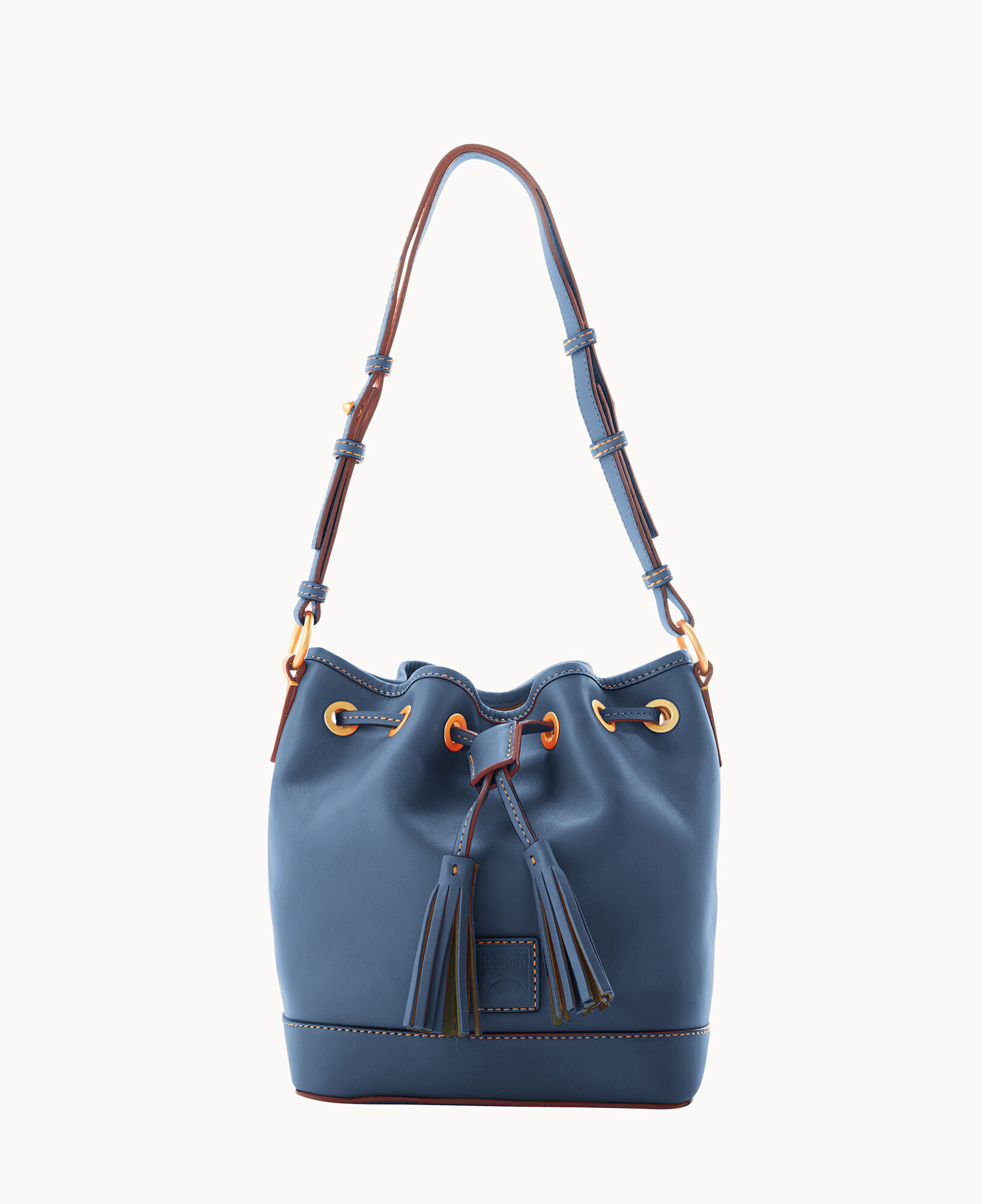 Dooney bourke drawstring online leather shoulder bag