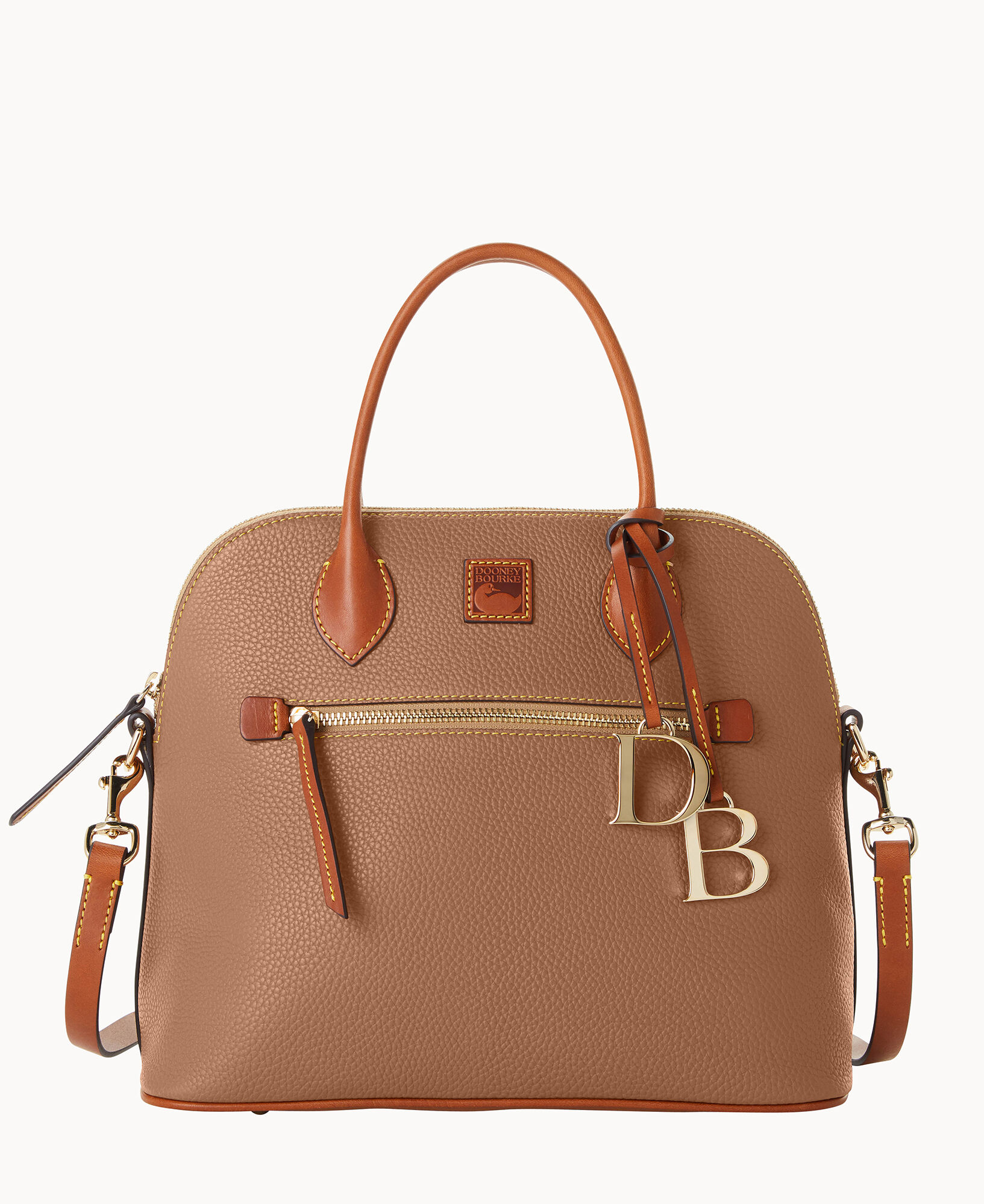Dooney and bourke online domed satchel pebbled leather