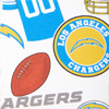 NFL Chargers Large Zip Around Wristlet