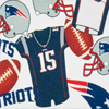NFL Patriots Double Zip Wristlet
