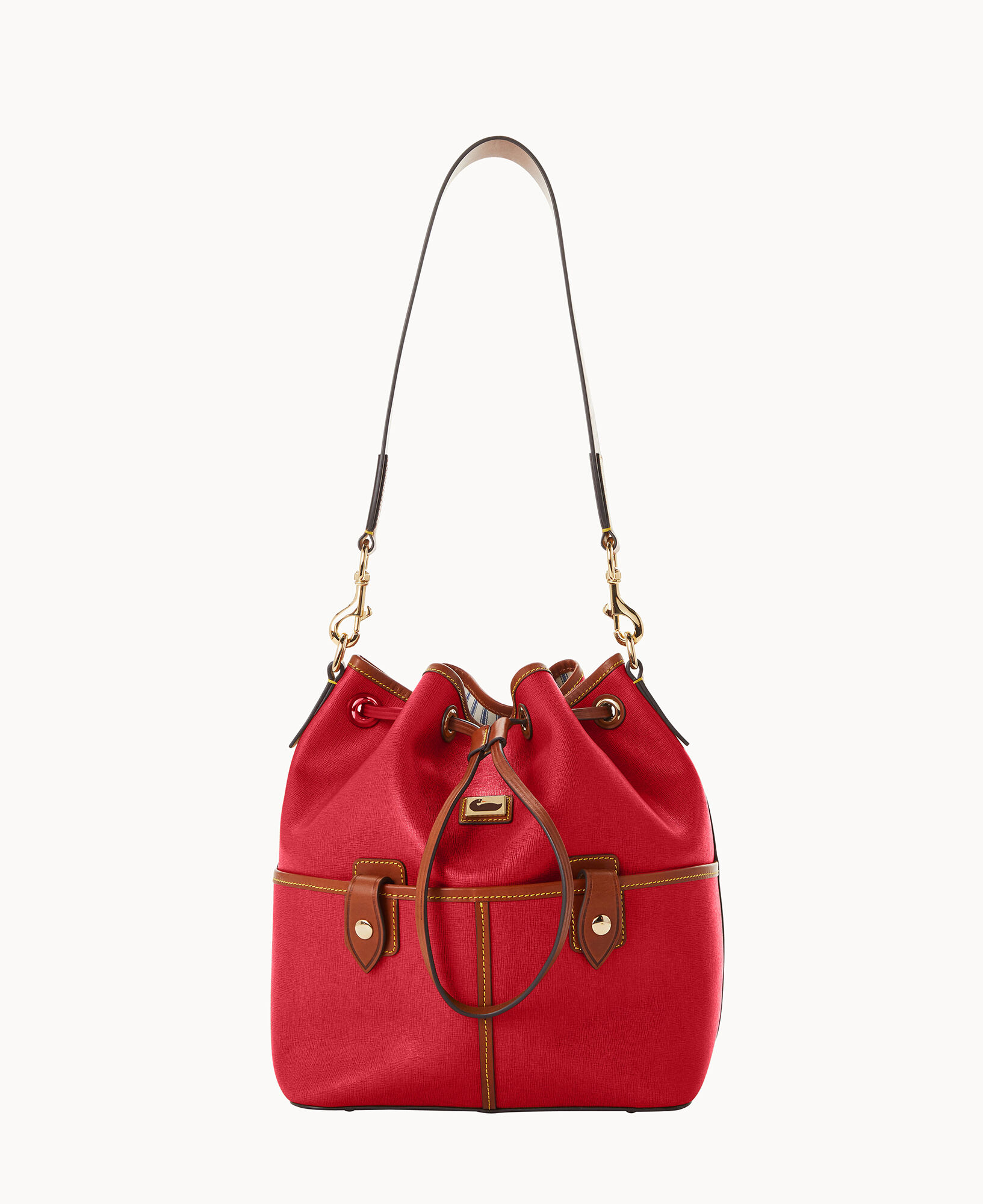 Camden saffiano large drawstring deals