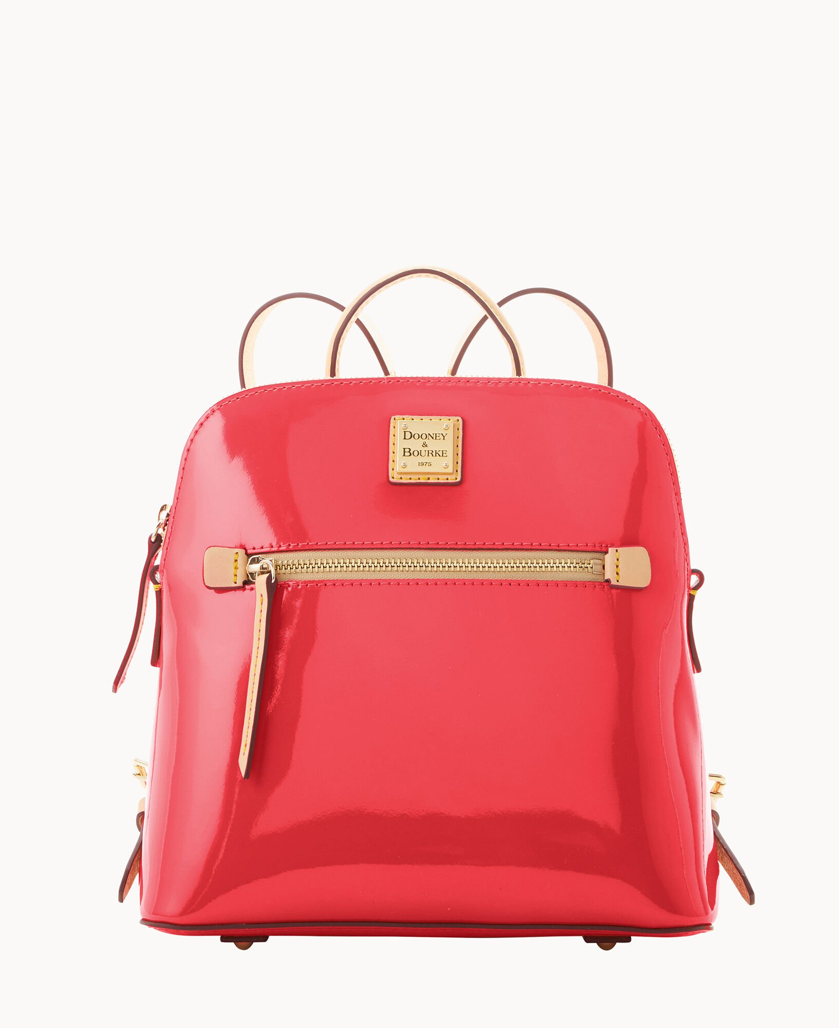 Patent leather backpack