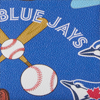 MLB Blue Jays Large Zip Around Wristlet