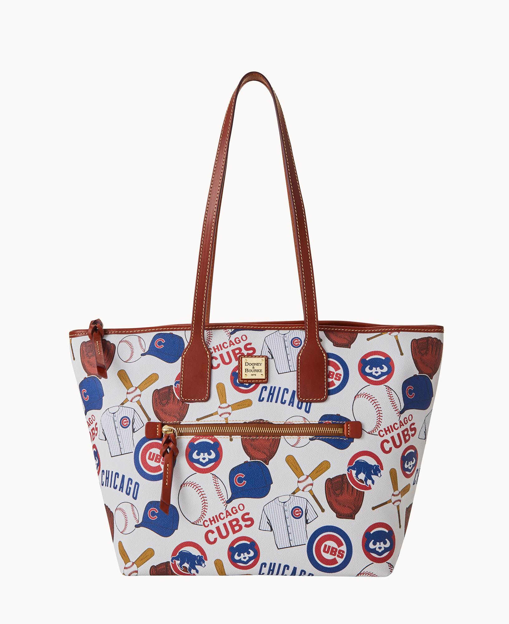 Chicago Cubs Dooney & Bourke Game Day Triple-Zip Crossbody Purse