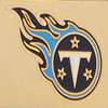 NFL Titans Large Slim Wristlet