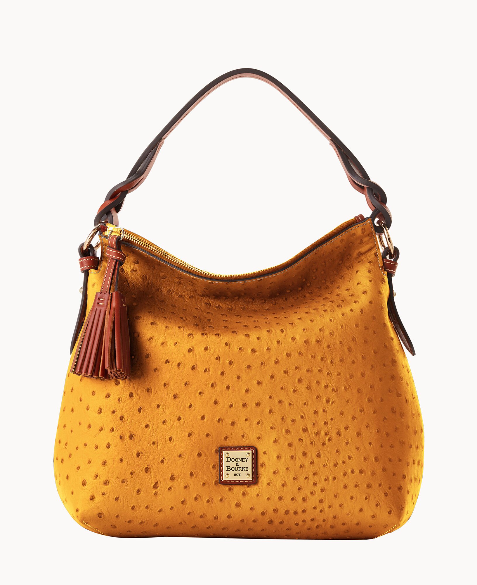Dooney & bourke ostrich embossed 75th anniversary hobo bag hotsell