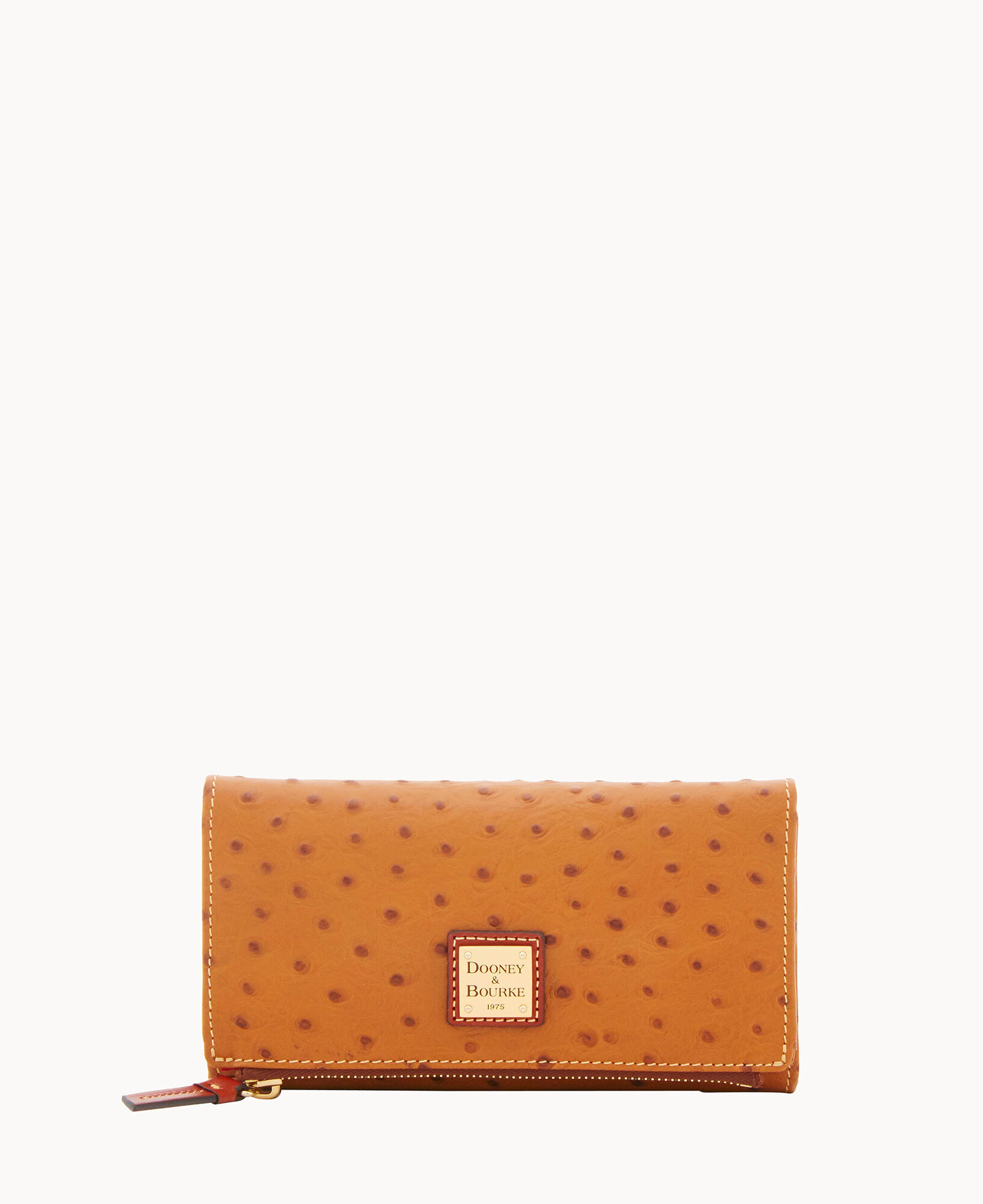 Dooney Bourke Ostrich Foldover Wallet