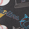 MLB Marlins N S Triple Zip Crossbody