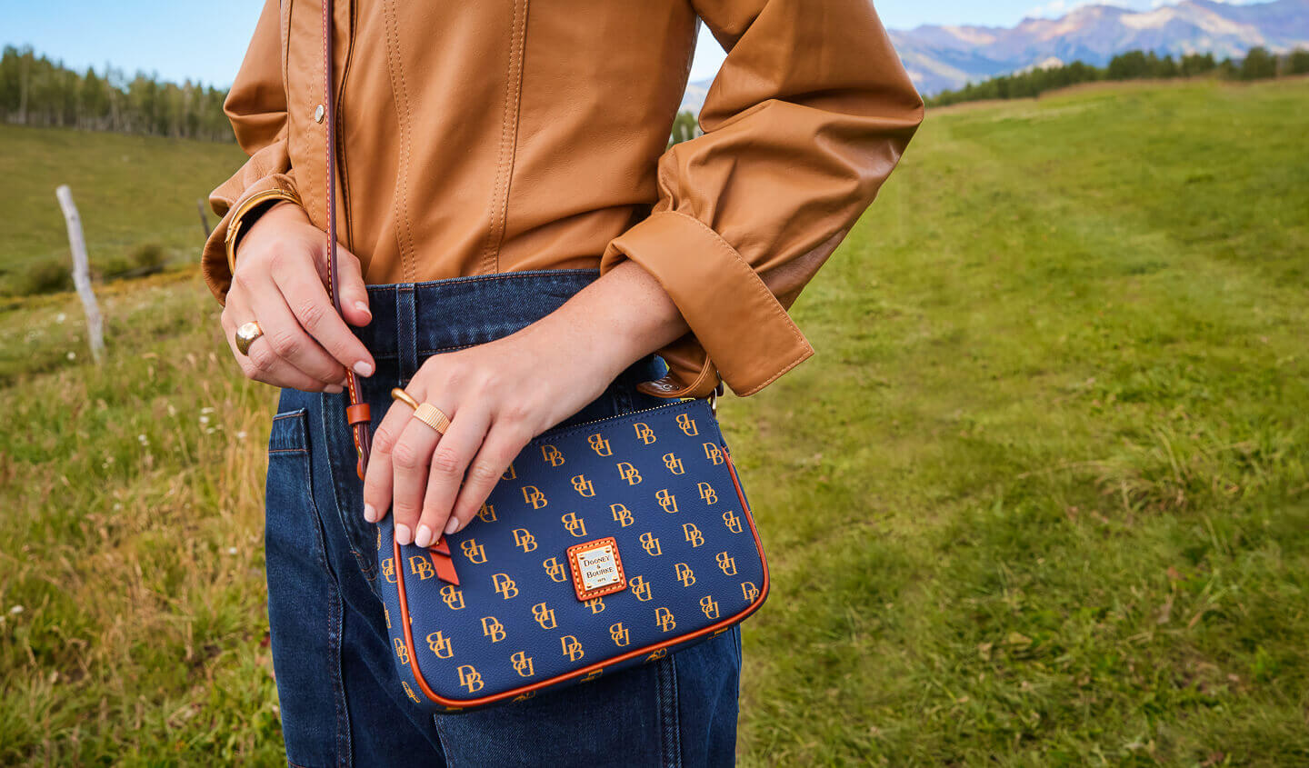 Dooney & Bourke Pebble Leather Lexi Crossbody Brown