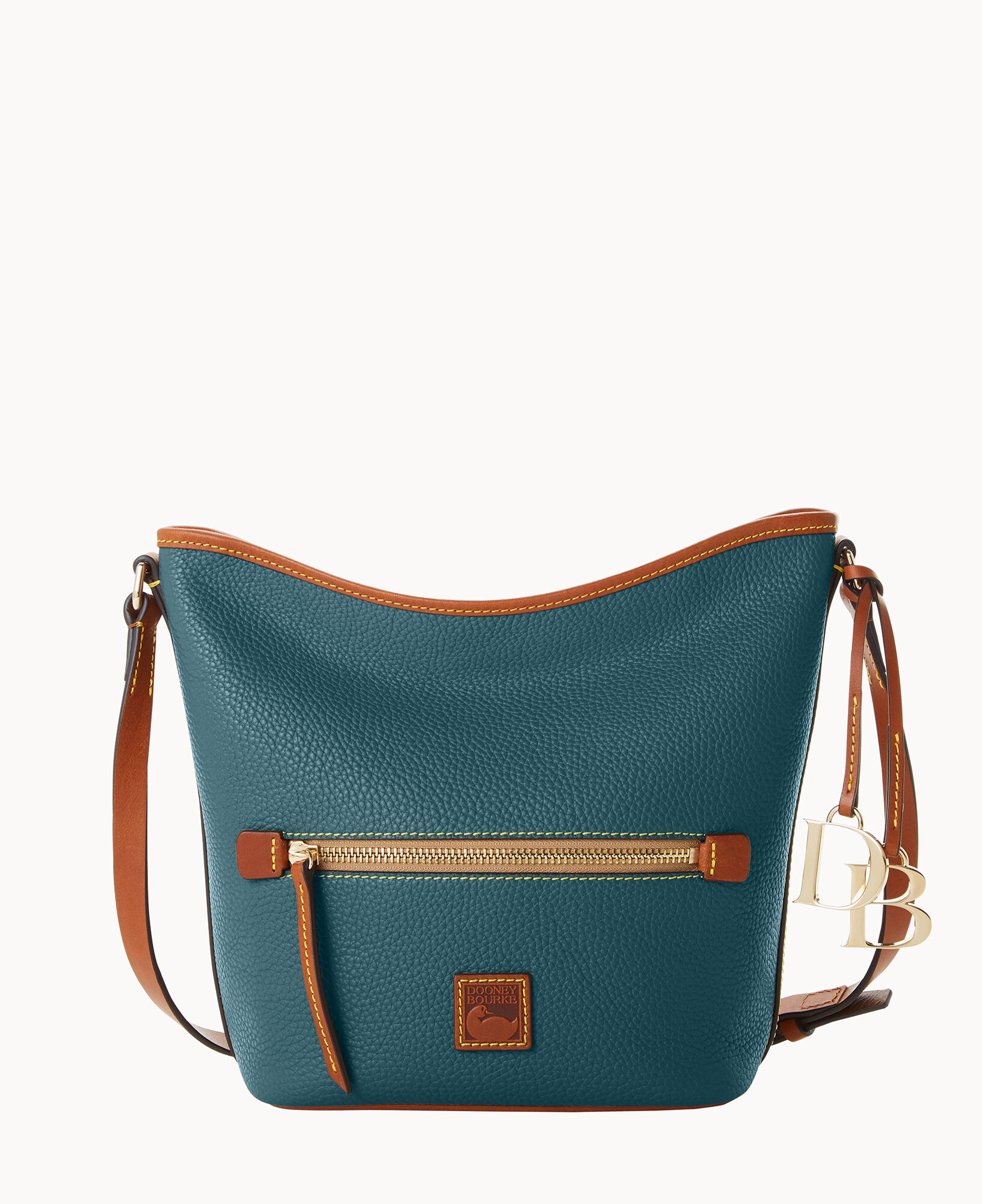 Dooney & Bourke Pebble Grain Zip Crossbody in Green