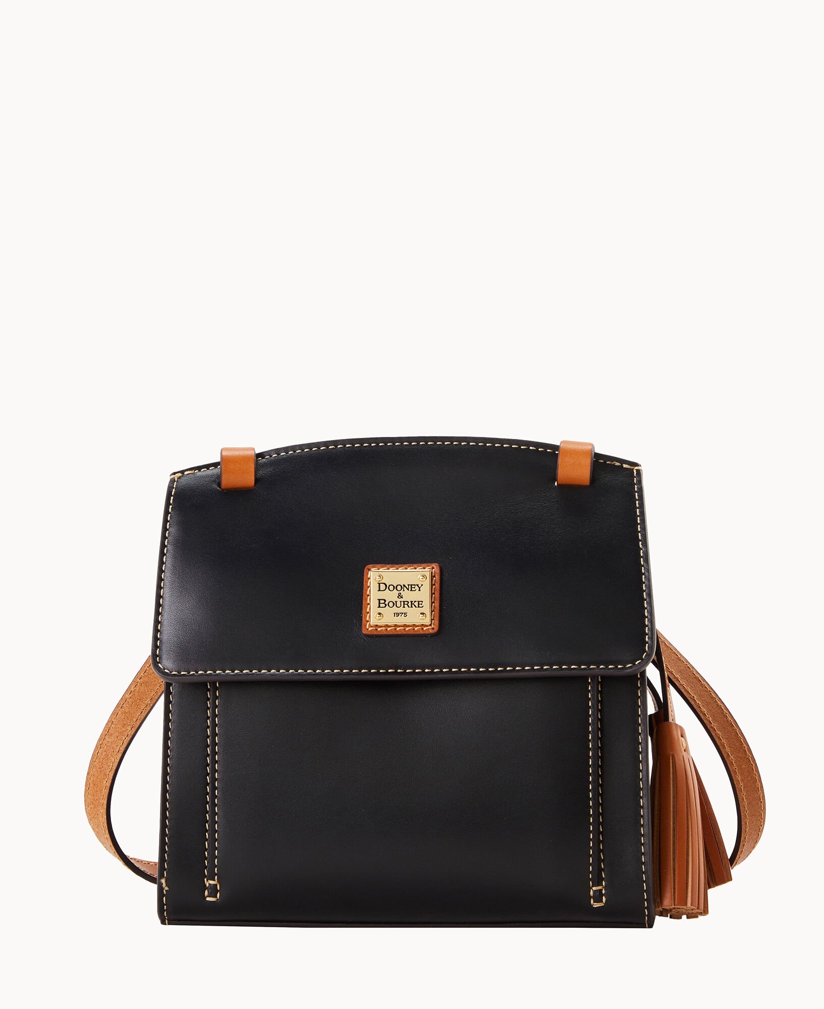 Dooney & Bourke Ostrich East/West Flap Shoulder Bag