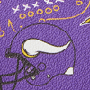 NFL Vikings Large Zip Around Wristlet