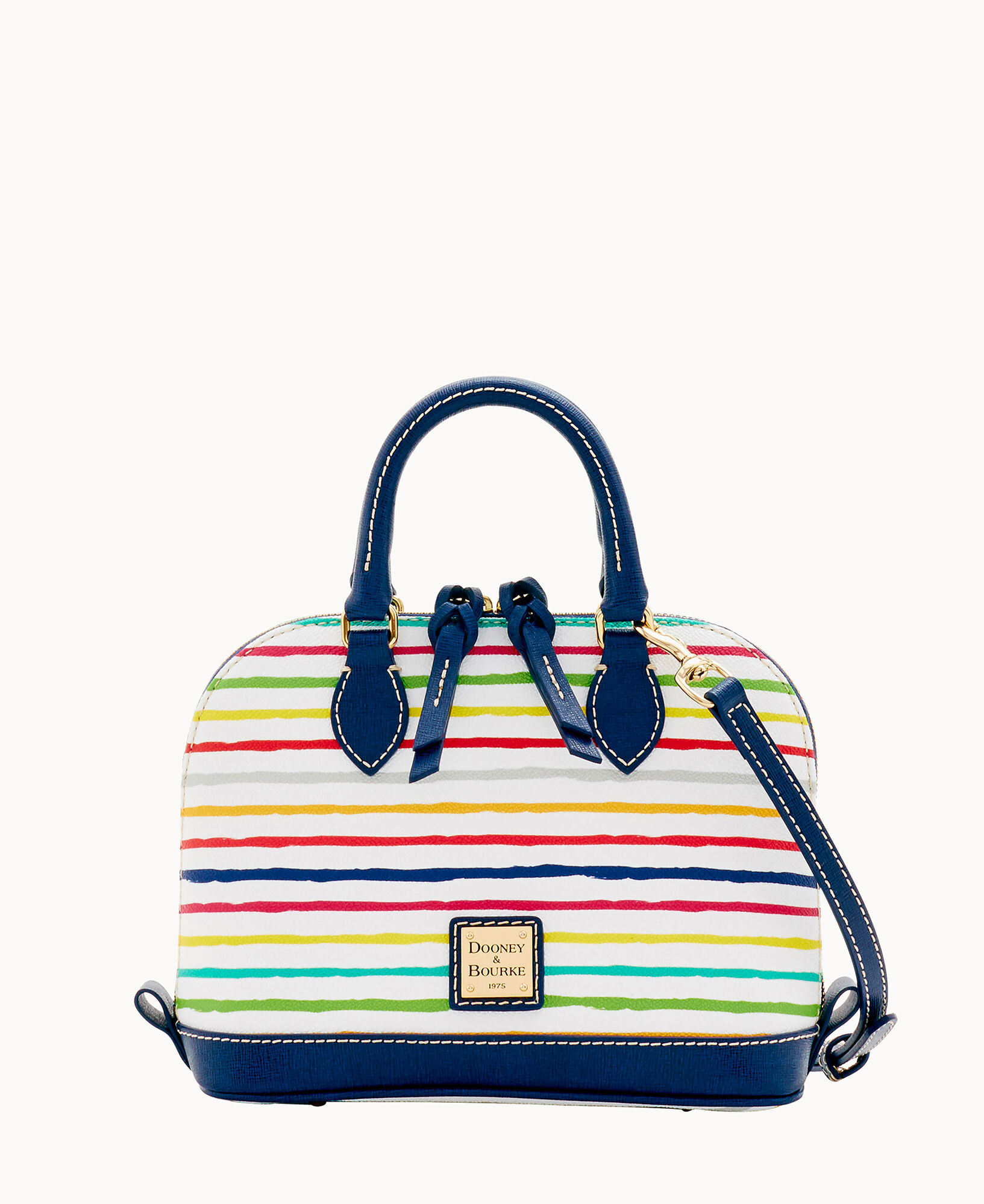 Multi Watercolor Stripes Bitsy Bag