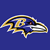 NFL Ravens Continental Clutch