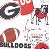 Collegiate University of Georgia Double Zip Wristlet