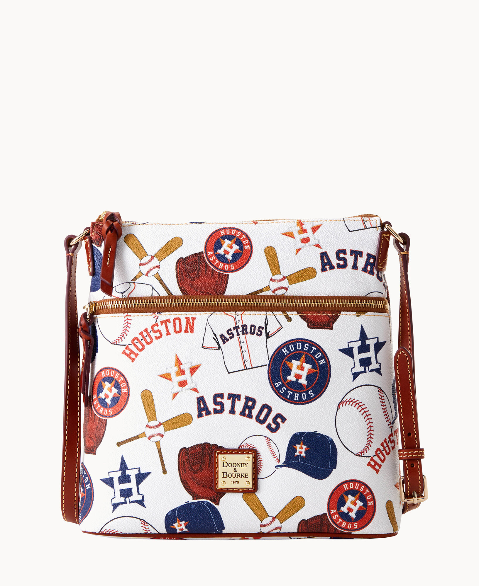 Dooney & Bourke Houston Astros Signature Large Zip Tote Bag
