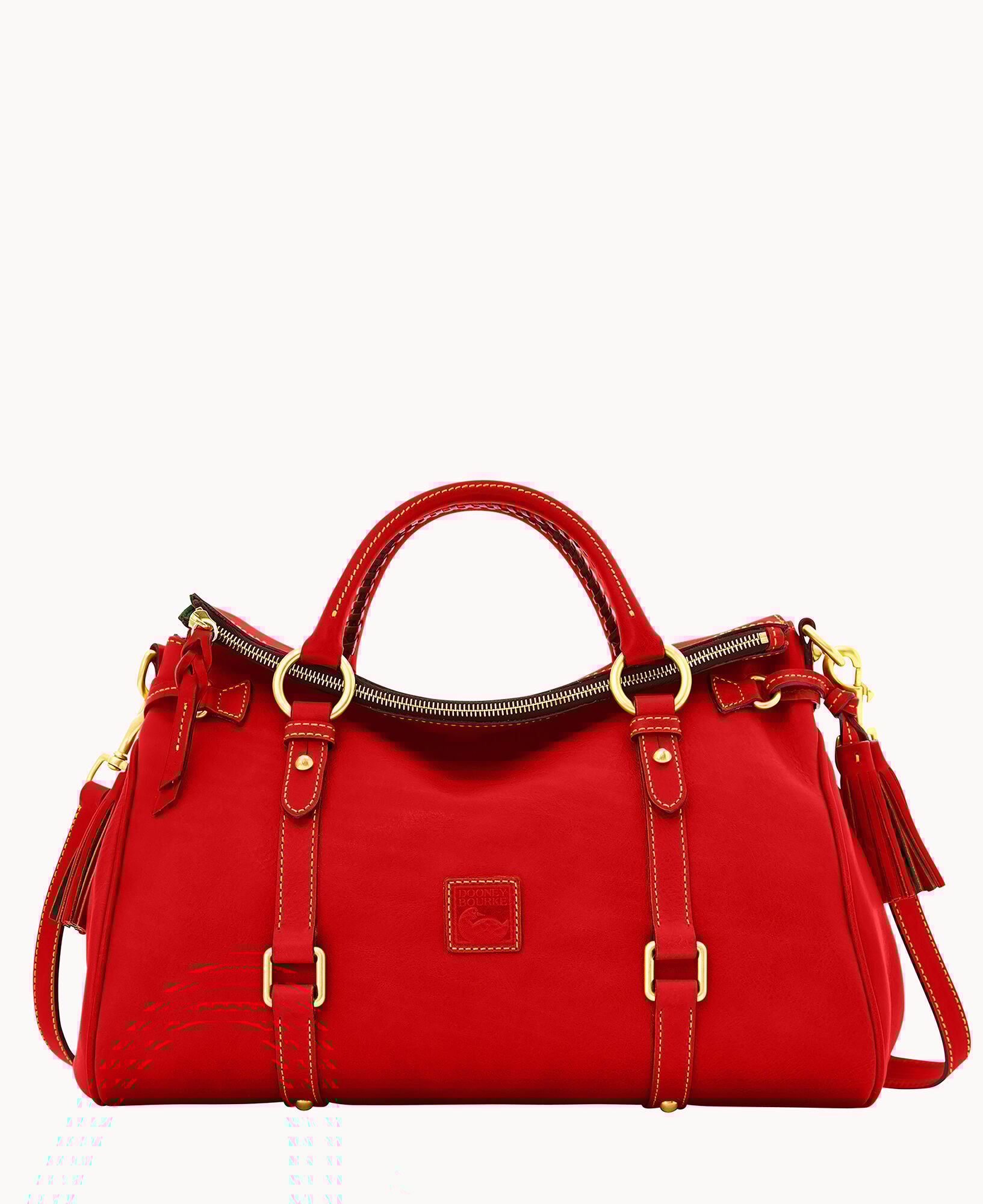 Dooney & Bourke Florentine Satchel レッド Dooney & Bourke Florentine Barrel Satchel