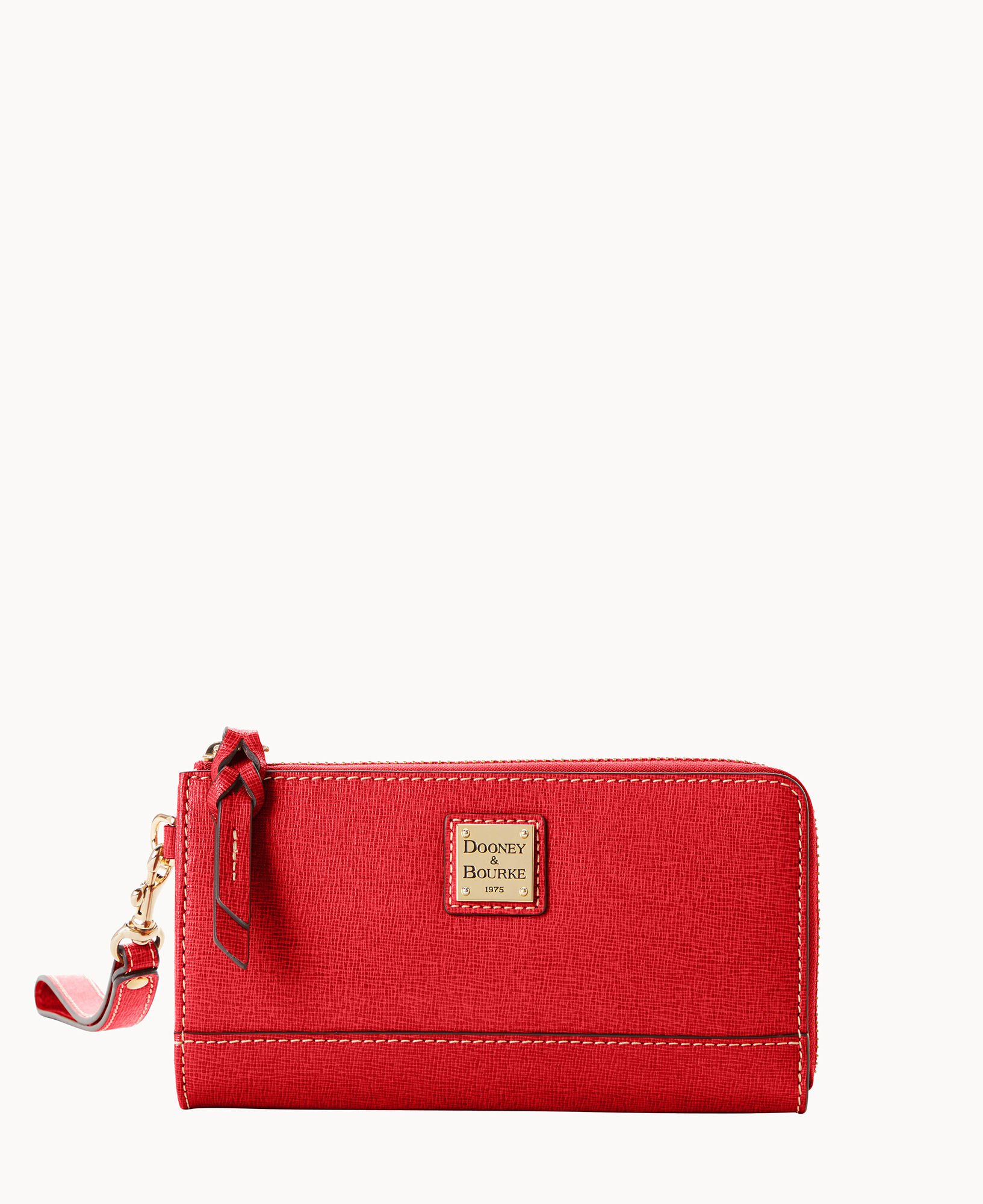 Dooney & Bourke MLB Red Sox Large Zip Around Wristlet