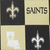 NFL Saints Domed Zip Satchel