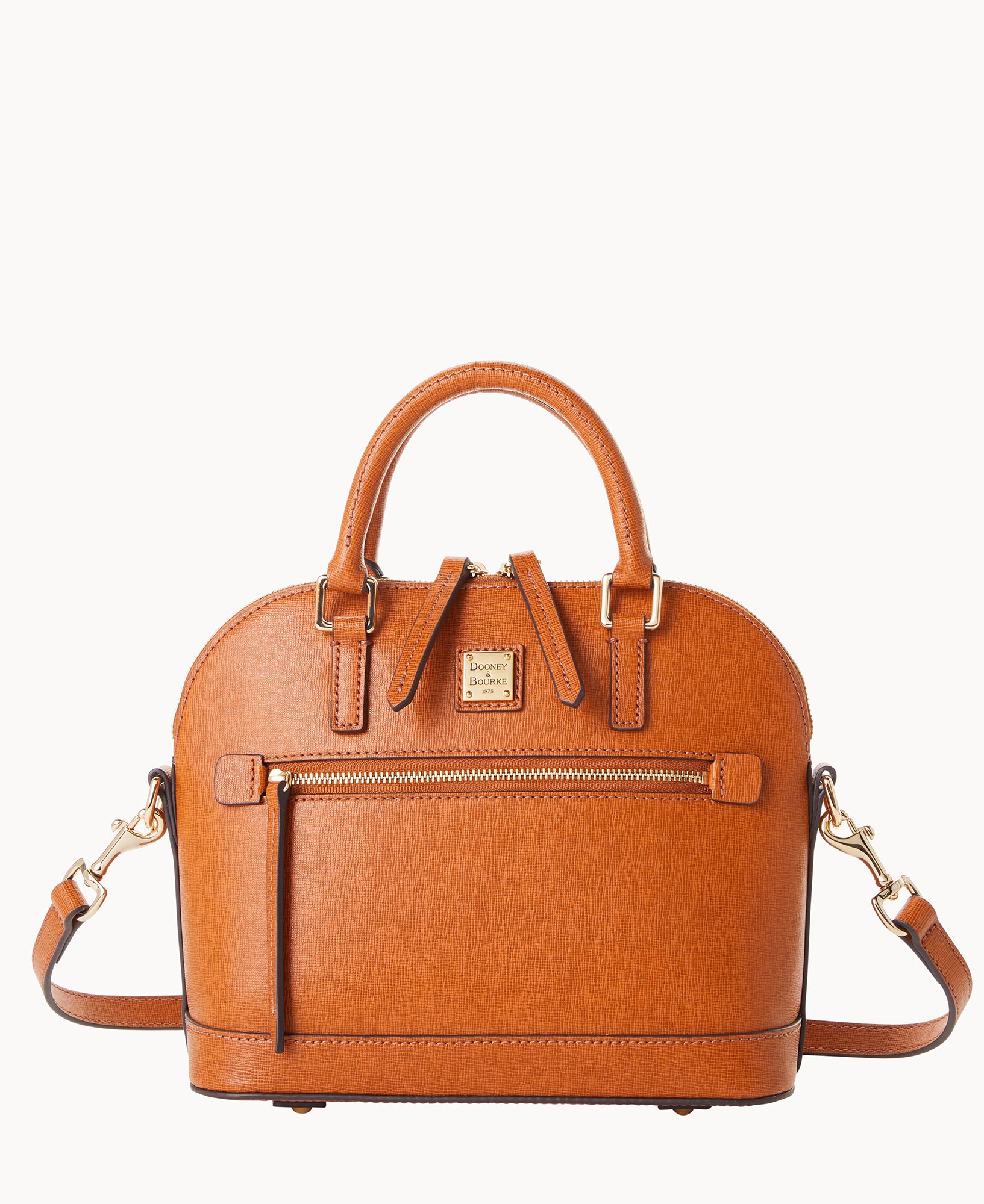 Dooney Bourke Saffiano Small Domed Zip Satchel